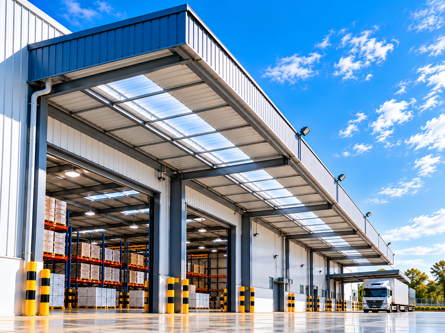 Warehouse roofing